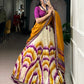 Lorenvalley Fashion Multicolor Tasar Silk Tie and Dye Print with Lace Touch Up Lehenga Choli with Dupatta - Swadesiicart