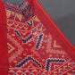 Navy Blue And Red Colour Patola Print Semi Chanderi Saree By Gayathri Reddy Designer Studio | Swadesiicart