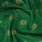 Shades of Leaf Green Floral Print Semi Chanderi Saree By Gayathri Reddy Designer Studio | Swadesiicart