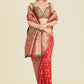 Monjolika Fashion Red Color Weaving Banarasi Silktraditional Saree | Swadesiicart