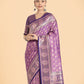 Monjolika Fashion Lavender Color Weaving Banarasi Silktraditional Saree | Swadesiicart