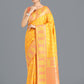 Monjolika Fashion Yellow Color Weaving Banarasi Silktraditional Saree | Swadesiicart