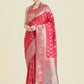 Monjolika Fashion Pink Color Weaving Banarasi Silktraditional Saree | Swadesiicart