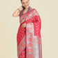 Monjolika Fashion Pink Color Weaving Banarasi Silktraditional Saree | Swadesiicart