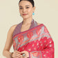 Monjolika Fashion Pink Color Weaving Banarasi Silktraditional Saree | Swadesiicart