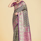 Monjolika Fashion Olive Green Color Weaving Banarasi Silktraditional Saree | Swadesiicart