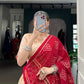 Lorenvalley Fashion Offwhite Tasar Silk Bandhej Print With Gotta Patti Lace Touch Up Lehenga Choli with Dupatta - Swadesiicart