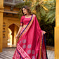 Lorenvalley Fashion Gajari Dola Silk Batik Print with Zari Weaving Work Lehenga Choli with Dupatta - Swadesiicart
