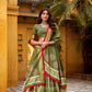 Lorenvalley Fashion Mehendi Dola Silk Batik Print with Zari Weaving Work Lehenga Choli with Dupatta - Swadesiicart