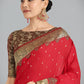 Monjolika Fashion Banarasi Silk Red Color Weaving Designer Saree | Swadesiicart
