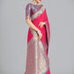 Monjolika Fashion Banarasi Silk Pink Color Weaving Designer Saree | Swadesiicart