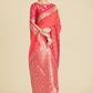 Monjolika Fashion Banarasi Silk Coral Pink Color Weaving Designer Saree | Swadesiicart