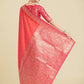Monjolika Fashion Banarasi Silk Coral Pink Color Weaving Designer Saree | Swadesiicart