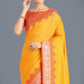 Monjolika Fashion Banarasi Silk Yellow Color Weaving Designer Saree | Swadesiicart
