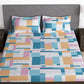 Story@home Arena Grey & White Printed 180 TC Bedsheet & Pillow Covers