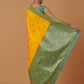 Monjolika Fashion Yellow Banarasi Silk Blend SareeWith Traditional & Modern Dulha Dulhan Figure Zari Woven Detailing | Swadesiicart