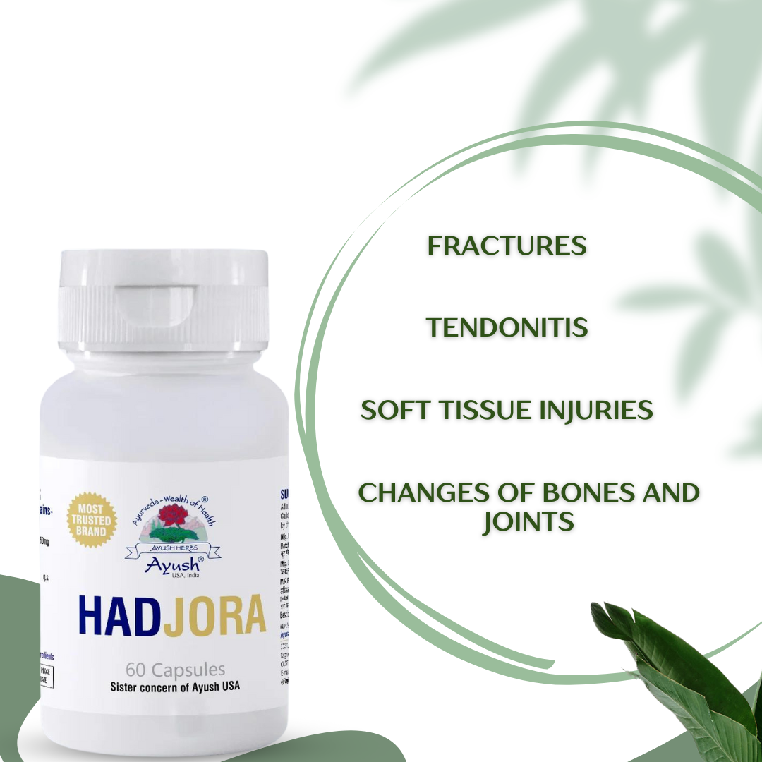 Ayush Herbs Hadjora Capsules for Bone and Joint Support Supplement