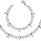 AanyaCentric Silver Plated Traditional Anklets Payal - Classic and Stylish for Women and Girls