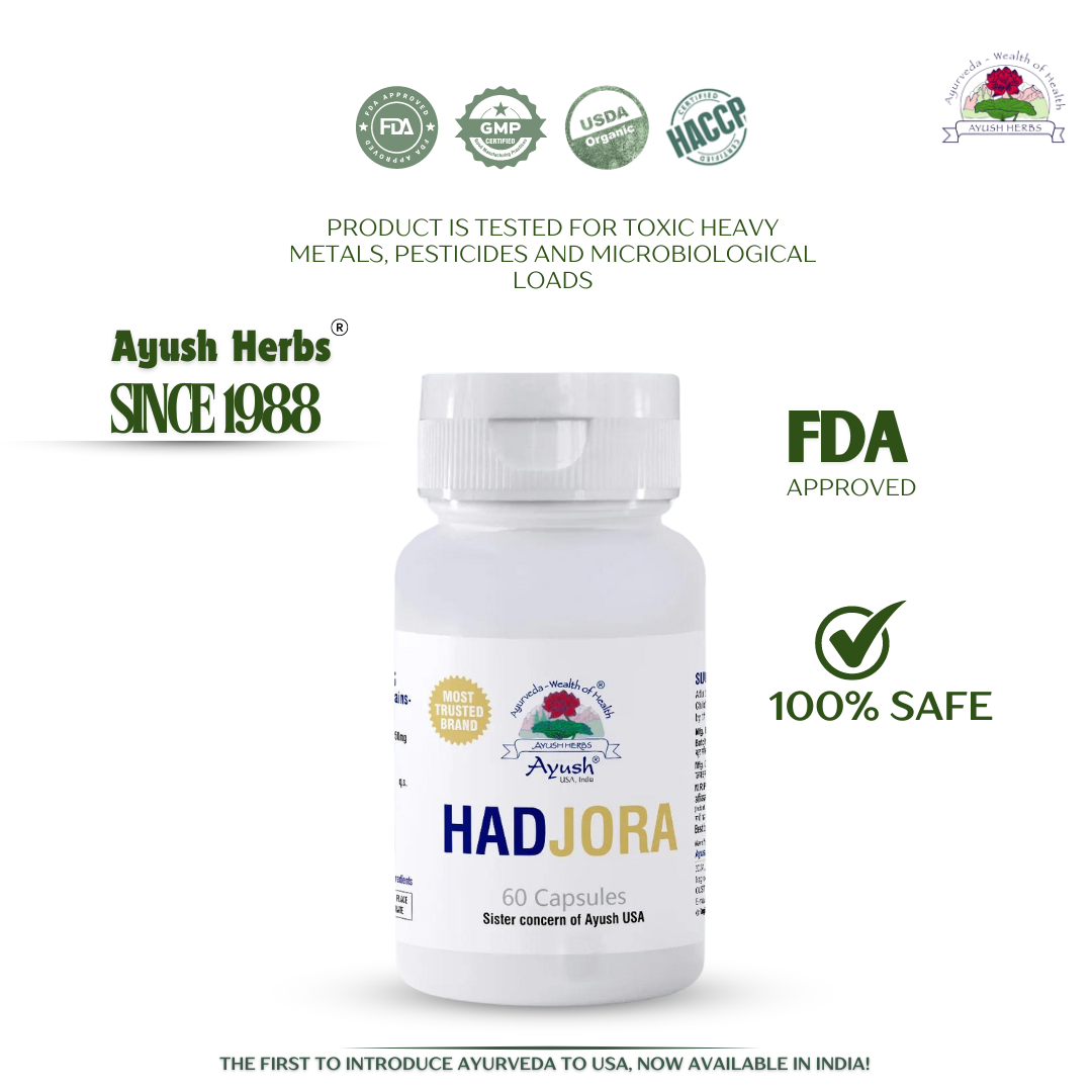 Ayush Herbs Hadjora Capsules for Bone and Joint Support Supplement