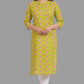 House of RP Women's Green Cotton Floral Print Straight Kurta | Swadesiicart