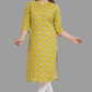 House of RP Women's Green Cotton Floral Print Straight Kurta | Swadesiicart