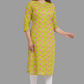 House of RP Women's Green Cotton Floral Print Straight Kurta | Swadesiicart