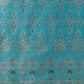 Monjolika Fashion Elegant Cyan Banarasi Silk Blend SareeBrocade Motifs & Zari Woven Splendor | Swadesiicart