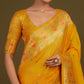 Monjolika Fashion Elegant Yellow Banarasi Silk Blend SareeBrocade Motifs & Zari Woven Splendor | Swadesiicart