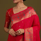 Monjolika Fashion Elegant Hot Pink Banarasi Silk Blend SareeBrocade Motifs & Zari Woven Splendor | Swadesiicart