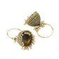 NVR Women Gold Toned Contemporary Jhumkas Earrings | Swadesiicart
