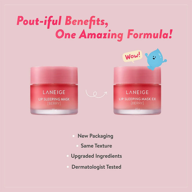 Laneige Lip Sleeping Mask EX - Berry - Korean skincare | Swadesiicart