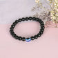 NVR Men & Women Marble Crystal Beaded Elasticated Bracelet - Swadesiicart