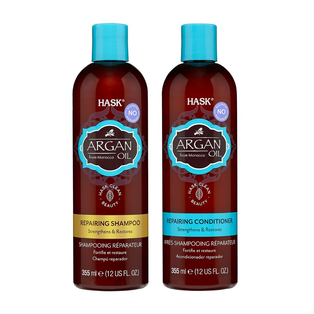 HASK Repairing Argan Oil Shampoo & Conditioner | Swadesiicart
