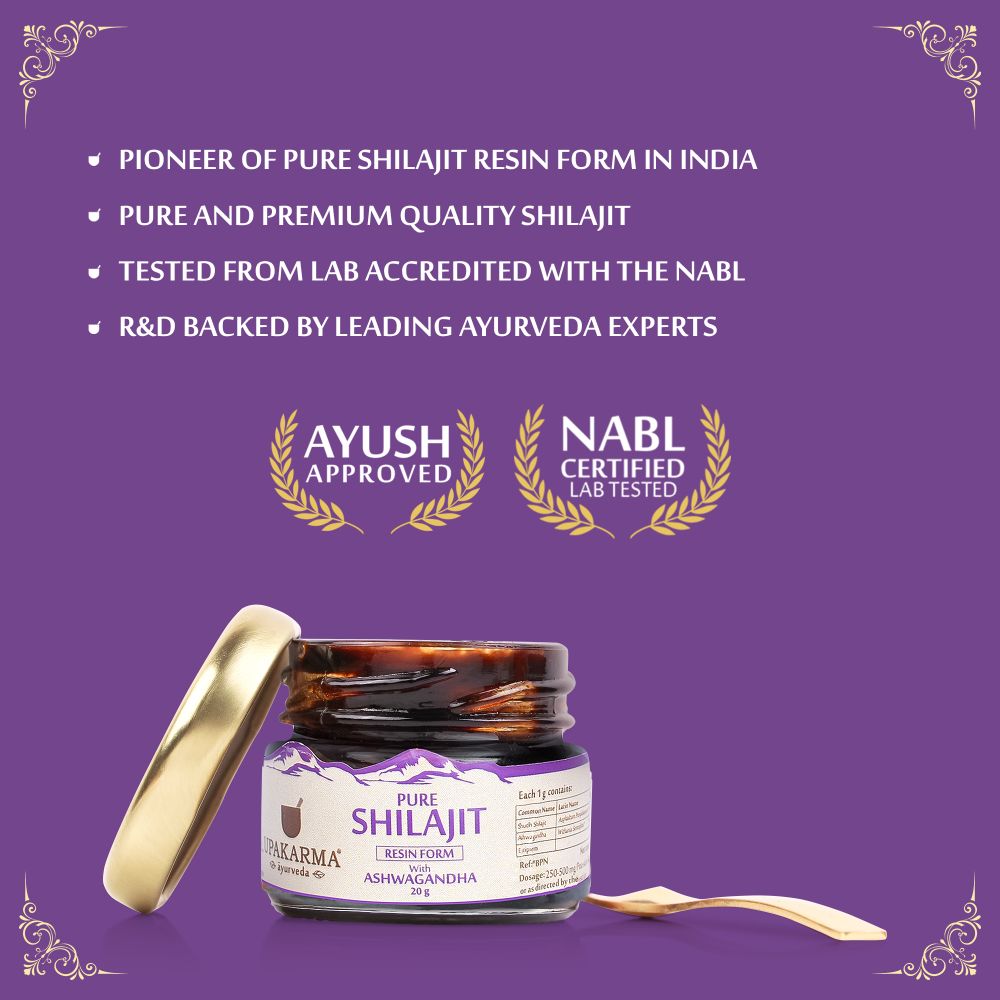Upakarma Ayurveda Original & Pure SJ Resin Form with Ashwagandha - Swadesiicart
