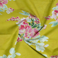 Lime Greencolour Block Print Pure Mulmul Cotton Saree By Gayathri Reddy Designer Studio | Swadesiicart