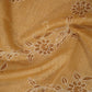 Shades of Light Mustard Colour Floral Print Semi Chanderi Saree By Gayathri Reddy Designer Studio | Swadesiicart