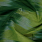 Dual Shades of Parrot Green And Mango Green Mangalagiri Ikkat Cotton Saree By Gayathri Reddy Designer Studio | Swadesiicart