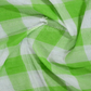 Cream And Neon Green With Checks Pure Mangalgiri Cotton Saree By Gayathri Reddy Designer Studio | Swadesiicart