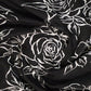 Shades of Black Floral Screen Dola Silk Saree By Gayathri Reddy Designer Studio | Swadesiicart