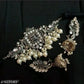 Tehzeeb Creations Women's Silver Colour Peacock Design Necklace And Earrings - Swadesiicart
