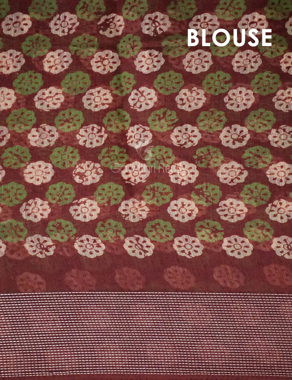 Brown Colour With Motif Design Semi Chanderi Saree By Gayathri Reddy Designer Studio | Swadesiicart