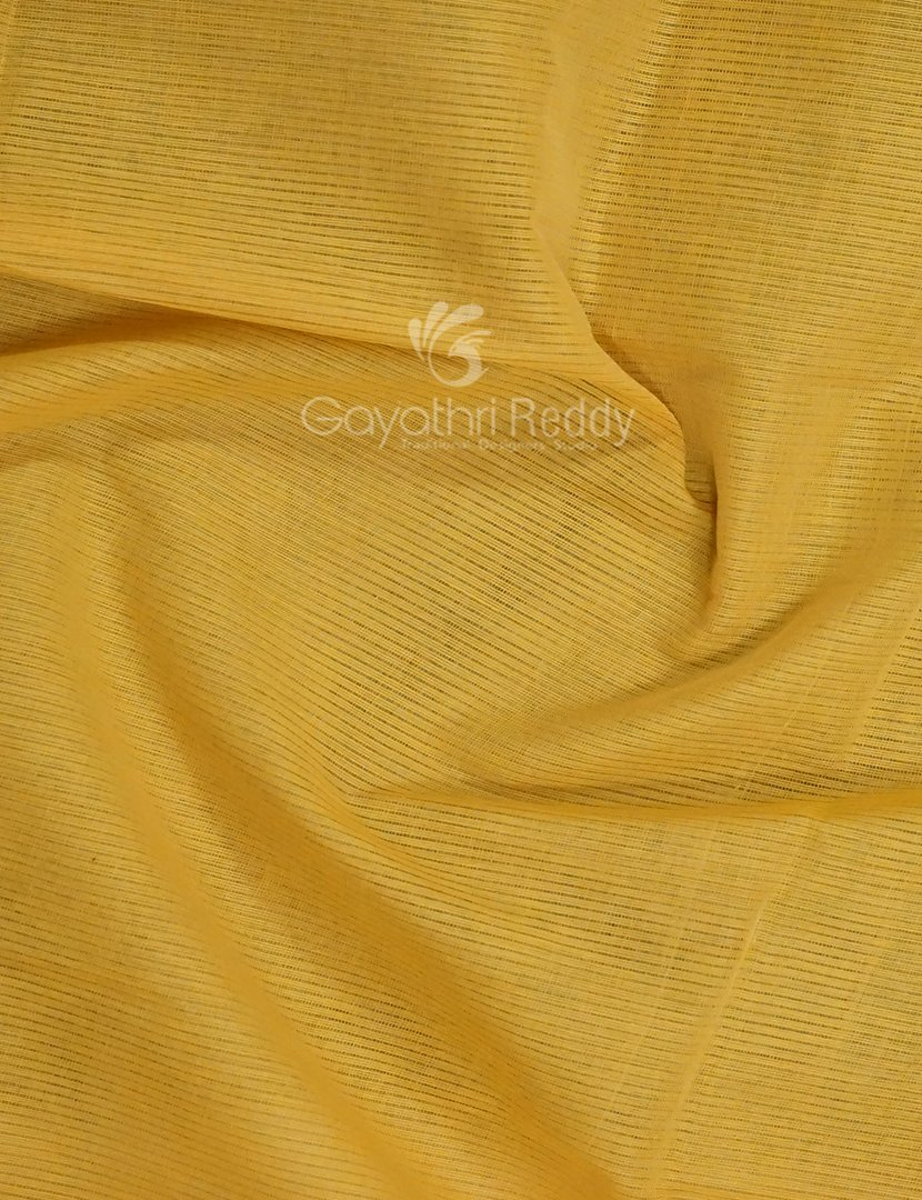 Shades of Yellowish Pure Mangalgiri Cotton By Gayathri Reddy Designer Studio | Swadesiicart