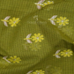 Mehendi Green And Lime Green Block Print Pure Kota Cotton Saree By Gayathri Reddy Designer Studio | Swadesiicart