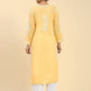 HOUSE OF KARI Ethnic Motifs Embroidered Chikankari Straight Kurta | Swadesiicart
