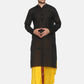 Sethukrishna Men Yellow & Red Readymade Dhoti | Swadesiicart