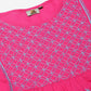 ADA Women Pink & Blue Chikankari Embroidered Cotton Handloom Kurta with Trousers | Swadesiicart
