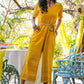 Juniper Women Mustard Rayon Flex Printed Straight Jumpsuit - Swadesiicart