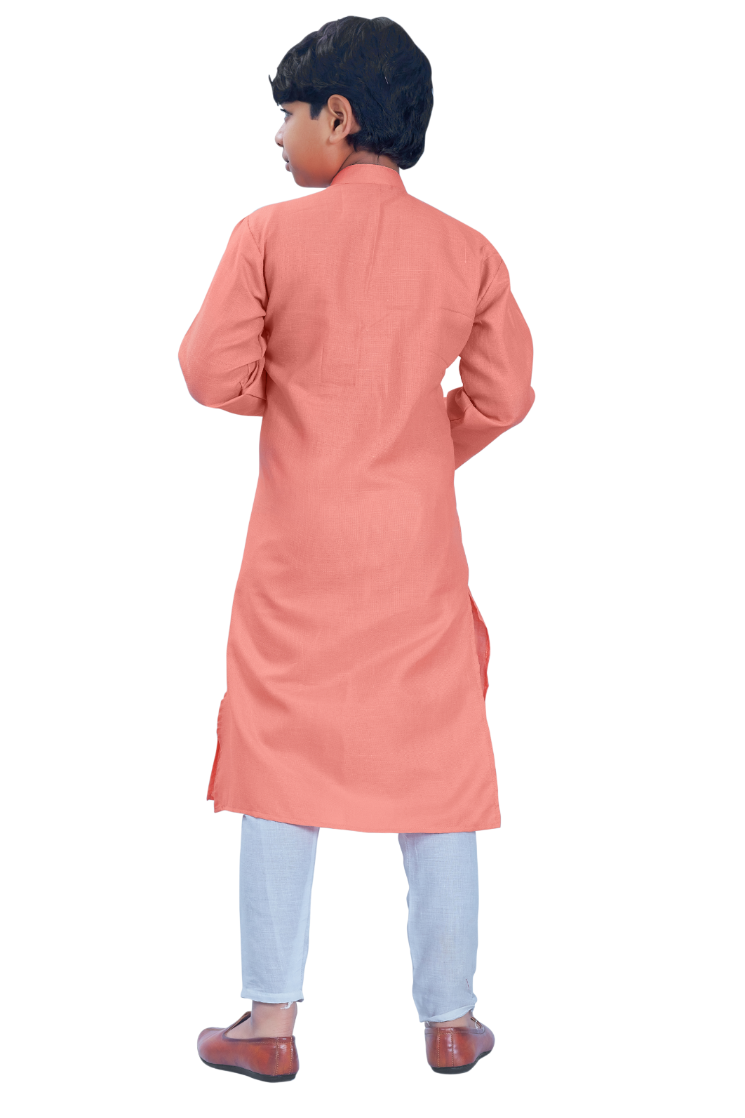DEIANA'S Casual Designer Kurta Pyjama Set For Boys And kids (Peach) | Swadesiicart