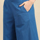 Anouk Women Chikankari Pure Cotton A-Line Kurta with Palazzos | Swadesiicart