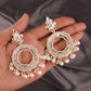 Tehzeeb Creations Gold Drop & Danglers Earring For Women & Girls Diamond, Pearl Brass Drops & Danglers | Swadesiicart